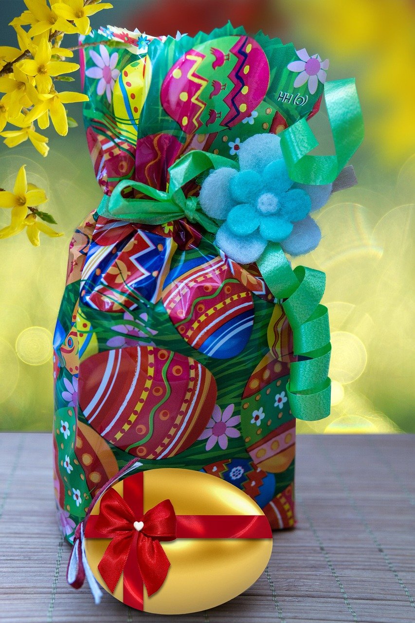 easter, holiday, gift, laburnum, present